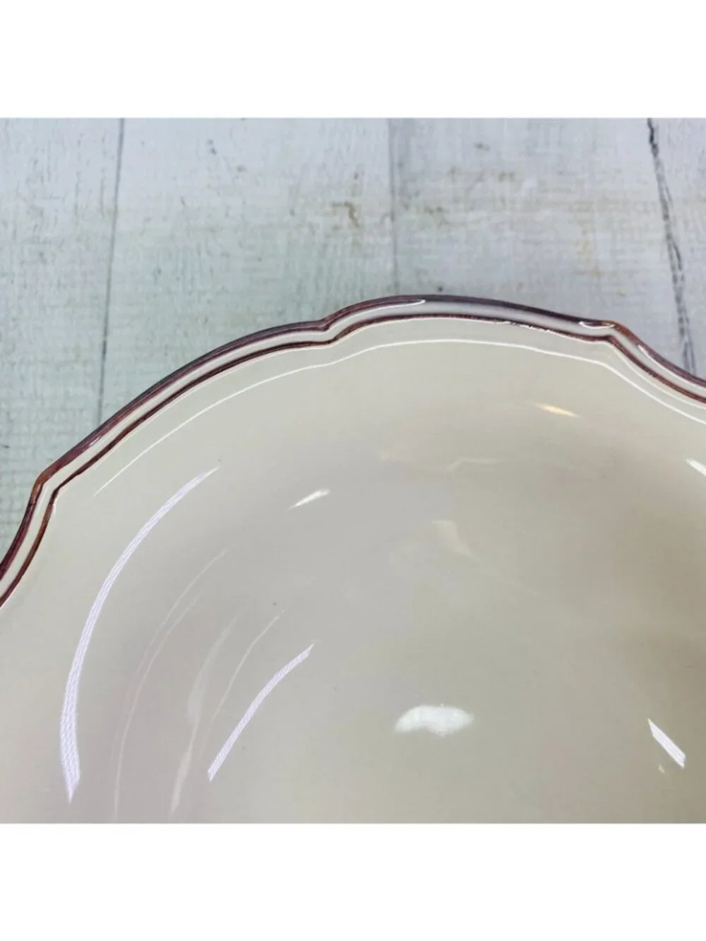 Bordallo Pinheiro Portugal CHAMBORD Scalloped Cream Soup Ceral Bowls Set of 4